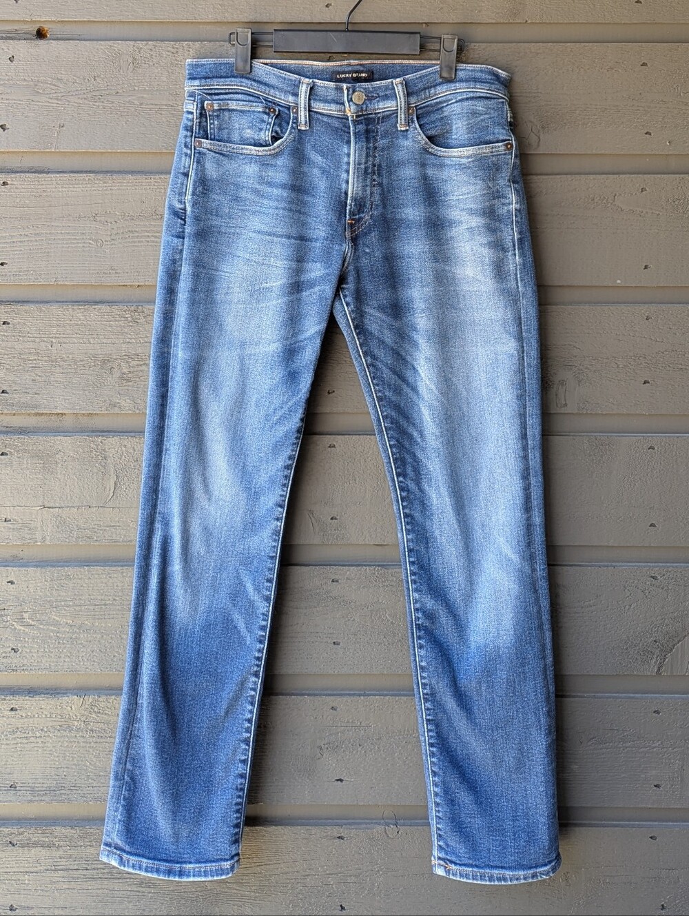 Lucky Brand 121 Slim Stretch Blue Straight Leg Jeans Size 31/30